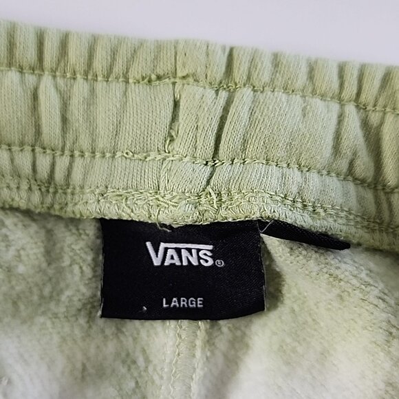 VANS 1966 Big Kids Youth Mind Fleece Short Celadon Green White Tie Dye Size L - Picture 6 of 14